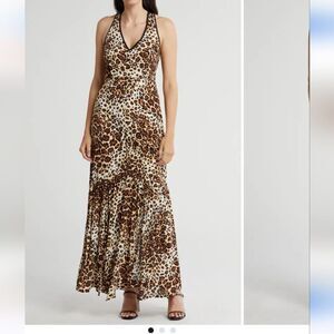 Leopard Print Sleeveless Maxi DressLovestitch,S